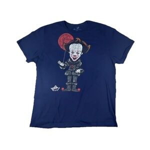 "It"‎ Clown T-Shirt Sketched Graphic Adult T-Shirt Size XL Horror Short Sleeve